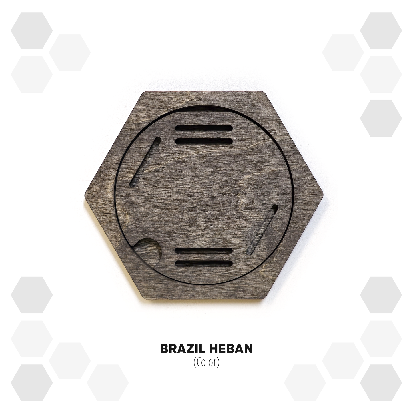 Brazil Heban modular hexagon medal Holder Display