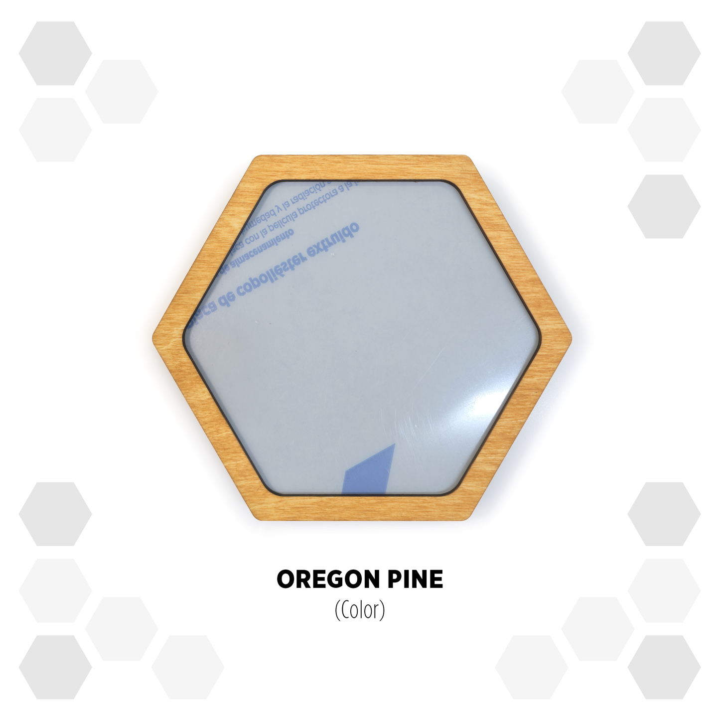 Oregon Pine modular hexagon Photo Frame