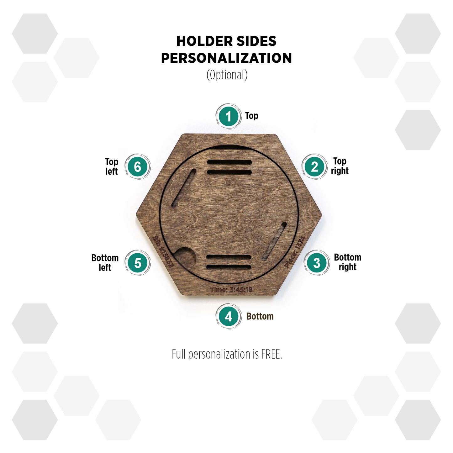 Sydney Marathon medal display holder with personalization Route map