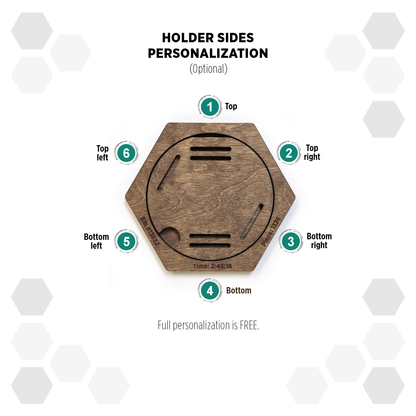 Sydney Marathon medal display holder with personalization Route map